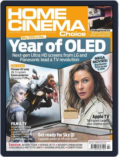 Home Cinema Choice January 21st, 2016 Digital Back Issue Cover