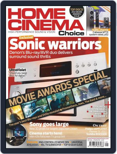Home Cinema Choice December 12th, 2012 Digital Back Issue Cover