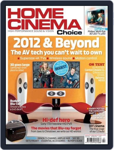 Home Cinema Choice January 13th, 2012 Digital Back Issue Cover