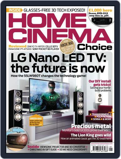Home Cinema Choice November 25th, 2011 Digital Back Issue Cover