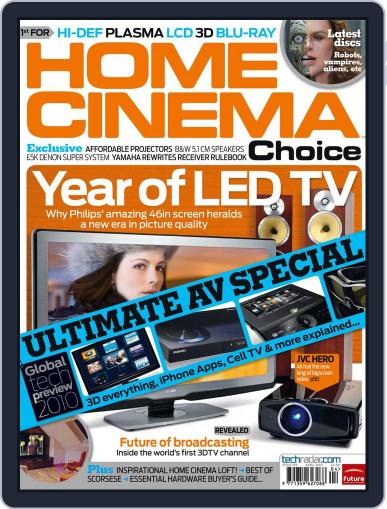 Home Cinema Choice February 10th, 2010 Digital Back Issue Cover