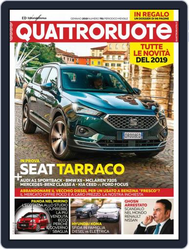 Quattroruote January 1st, 2019 Digital Back Issue Cover