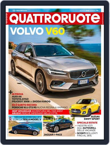 Quattroruote August 1st, 2018 Digital Back Issue Cover
