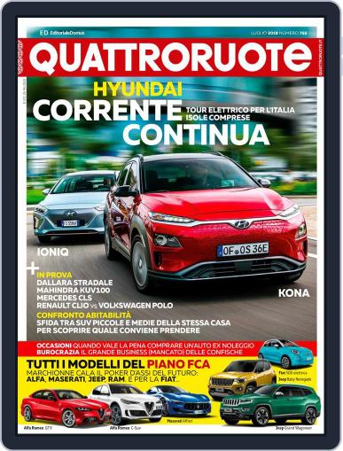 Quattroruote July 1st, 2018 Digital Back Issue Cover