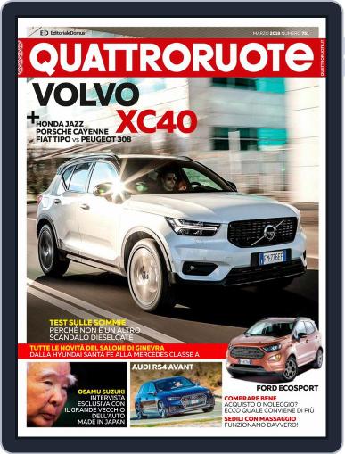 Quattroruote March 1st, 2018 Digital Back Issue Cover