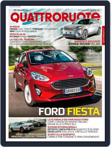 Quattroruote September 1st, 2017 Digital Back Issue Cover