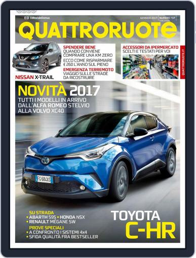 Quattroruote January 1st, 2017 Digital Back Issue Cover