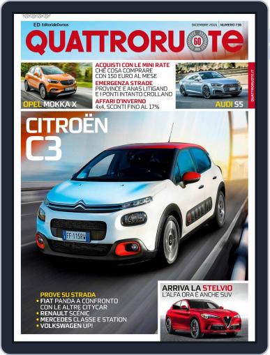 Quattroruote December 1st, 2016 Digital Back Issue Cover