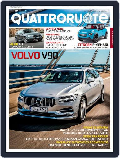 Quattroruote September 1st, 2016 Digital Back Issue Cover