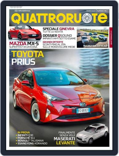 Quattroruote March 3rd, 2016 Digital Back Issue Cover