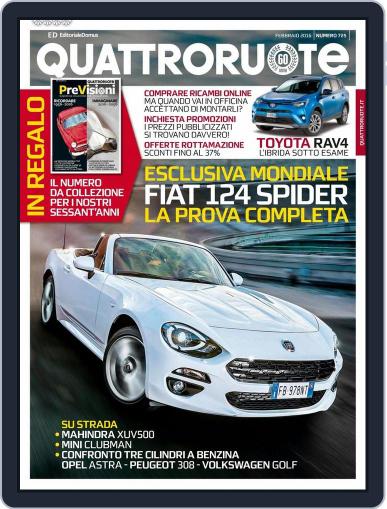 Quattroruote February 2nd, 2016 Digital Back Issue Cover