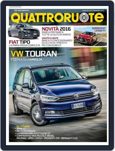 Quattroruote January 1st, 2016 Digital Back Issue Cover