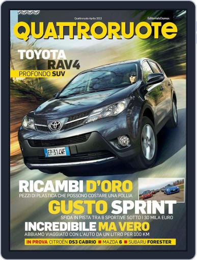 Quattroruote April 3rd, 2013 Digital Back Issue Cover