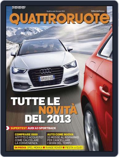 Quattroruote January 1st, 2013 Digital Back Issue Cover