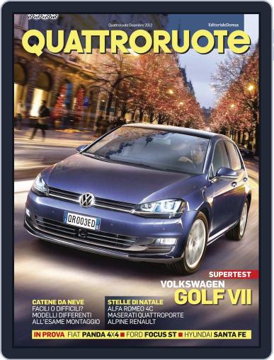 Quattroruote November 30th, 2012 Digital Back Issue Cover