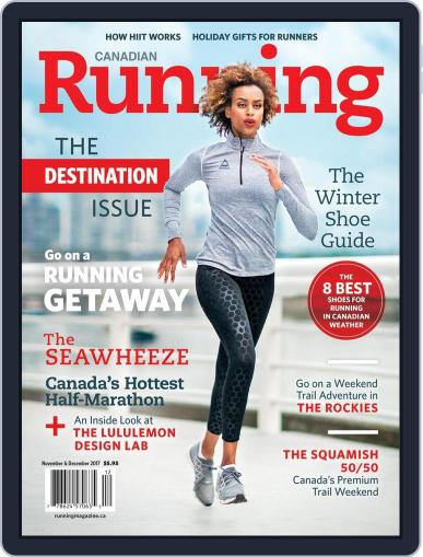 Canadian Running November 1st, 2017 Digital Back Issue Cover