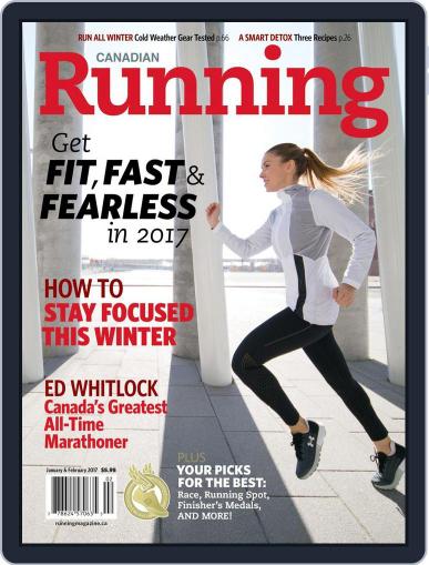 Canadian Running January 1st, 2017 Digital Back Issue Cover