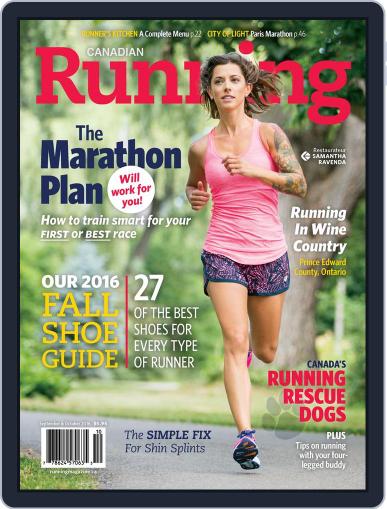 Canadian Running August 18th, 2016 Digital Back Issue Cover