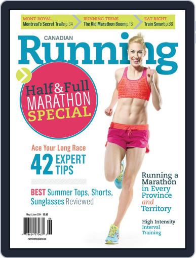 Canadian Running April 18th, 2014 Digital Back Issue Cover