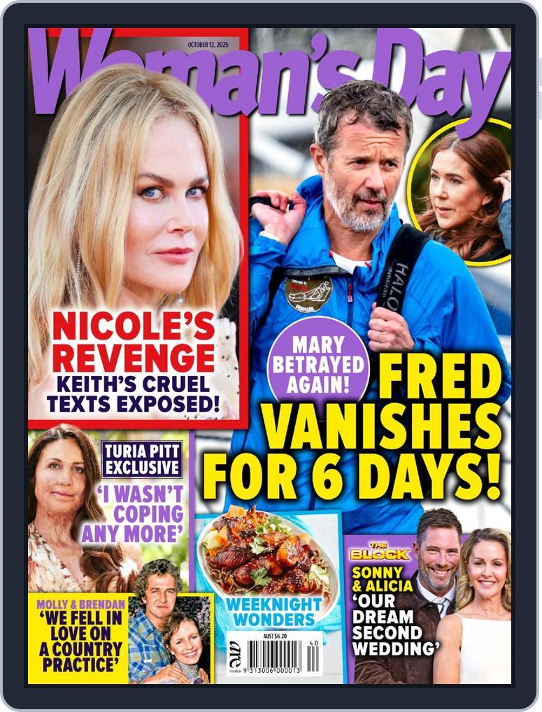 Woman's Day Australia (Digital) Subscription                    October 5th, 2025 Issue