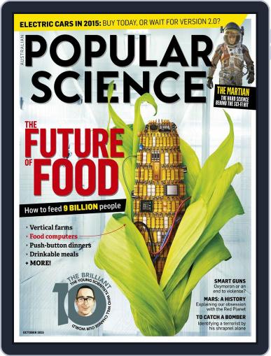 Popular Science Australia October 1st, 2015 Digital Back Issue Cover