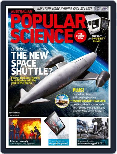 Popular Science Australia September 1st, 2013 Digital Back Issue Cover