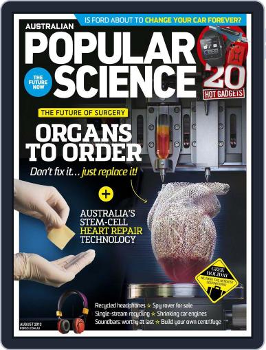 Popular Science Australia August 8th, 2013 Digital Back Issue Cover
