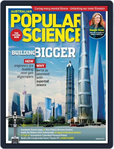 Popular Science Australia March 3rd, 2013 Digital Back Issue Cover