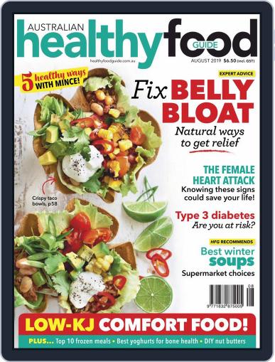 Healthy Food Guide August 1st, 2019 Digital Back Issue Cover