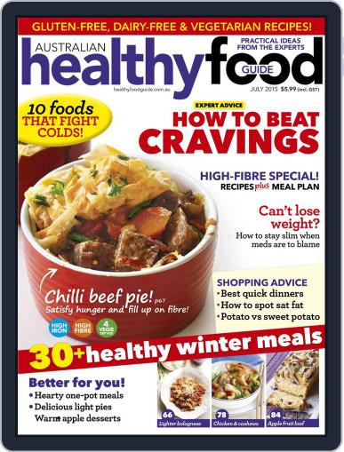 Healthy Food Guide June 22nd, 2015 Digital Back Issue Cover