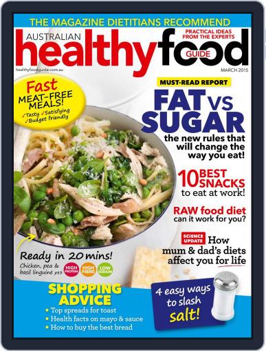 Healthy Food Guide February 13th, 2015 Digital Back Issue Cover