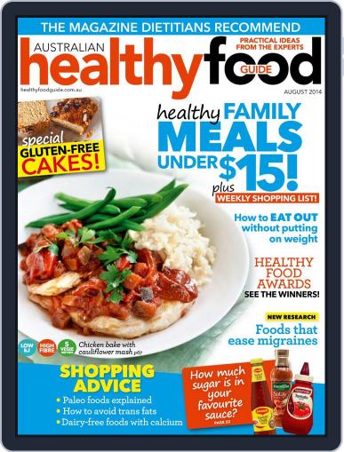Healthy Food Guide July 19th, 2014 Digital Back Issue Cover