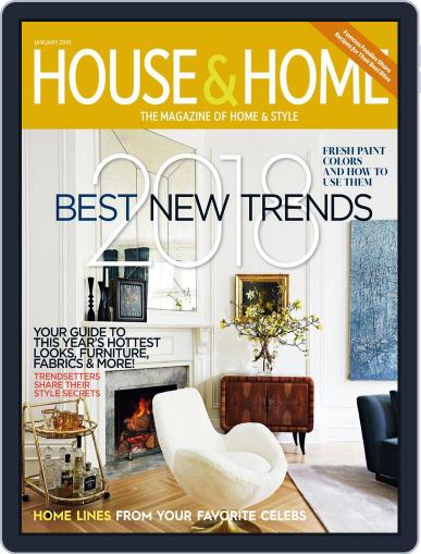 House & Home January 1st, 2018 Digital Back Issue Cover