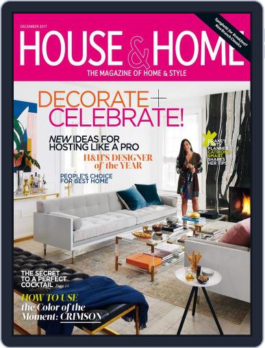 House & Home December 1st, 2017 Digital Back Issue Cover