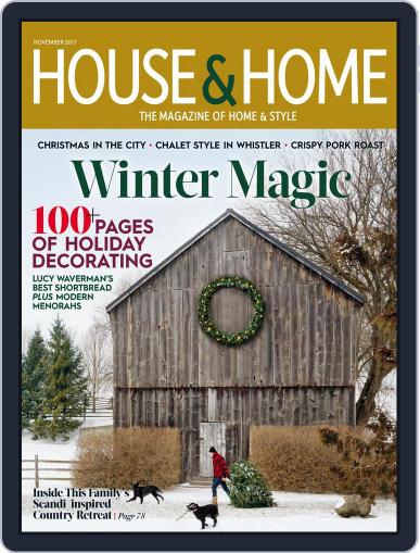 House & Home November 1st, 2017 Digital Back Issue Cover