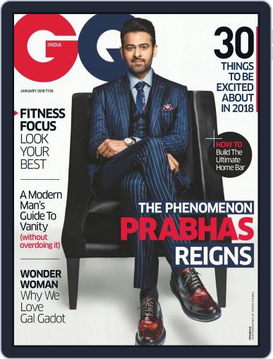 GQ India January 1st, 2018 Digital Back Issue Cover