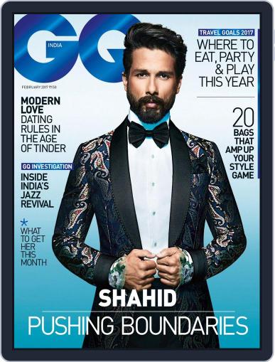 GQ India February 1st, 2017 Digital Back Issue Cover