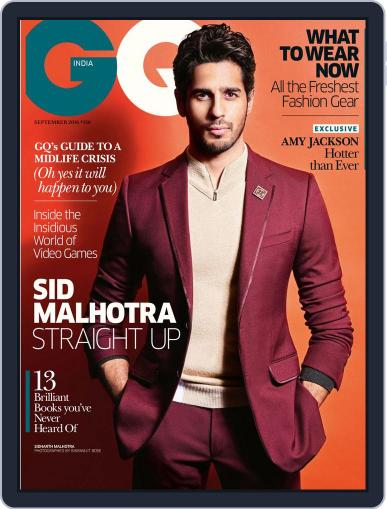 GQ India September 6th, 2016 Digital Back Issue Cover