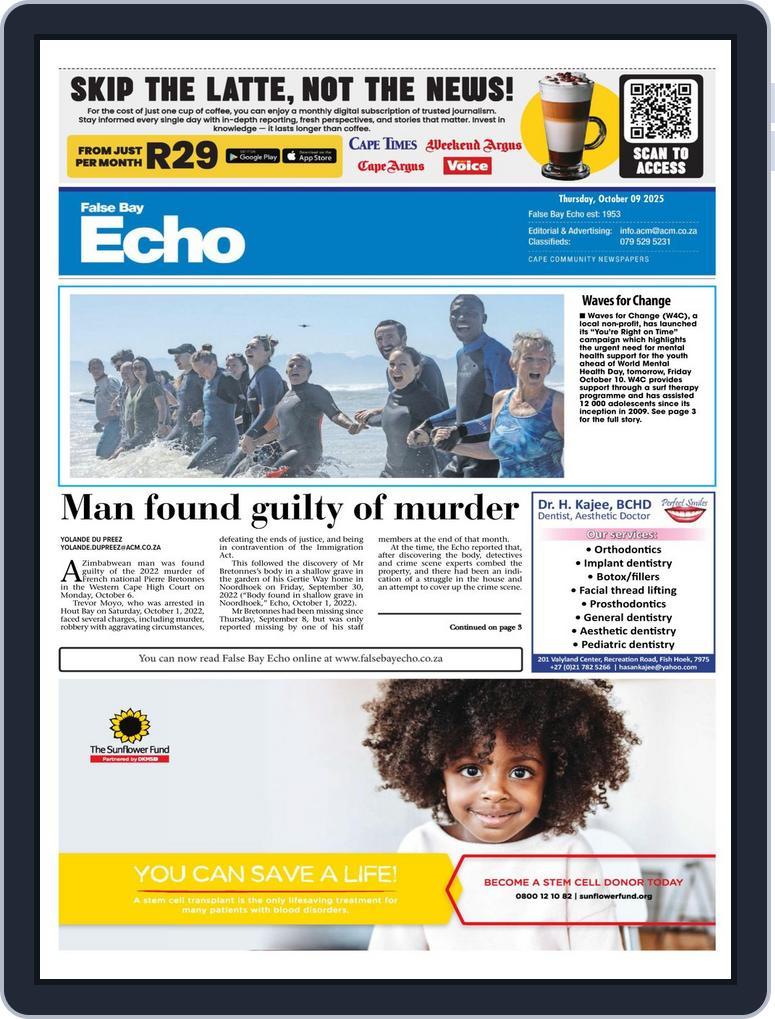 False Bay Echo (Digital) Subscription