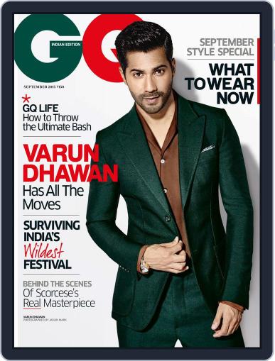 GQ India September 1st, 2015 Digital Back Issue Cover