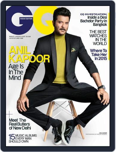 GQ India August 1st, 2015 Digital Back Issue Cover
