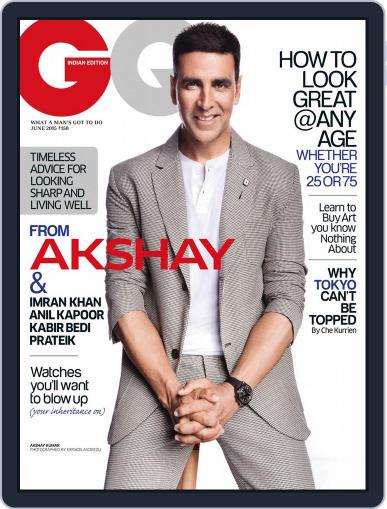 GQ India June 1st, 2015 Digital Back Issue Cover