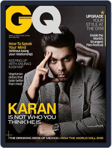 GQ India May 4th, 2015 Digital Back Issue Cover