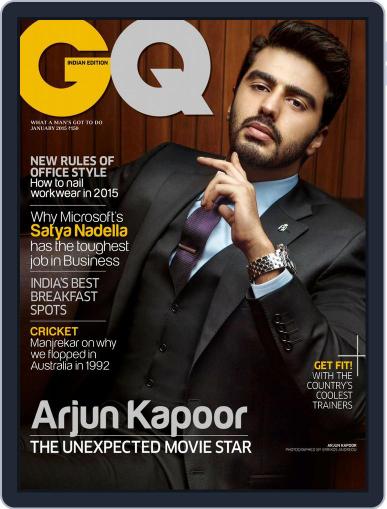 GQ India December 31st, 2014 Digital Back Issue Cover