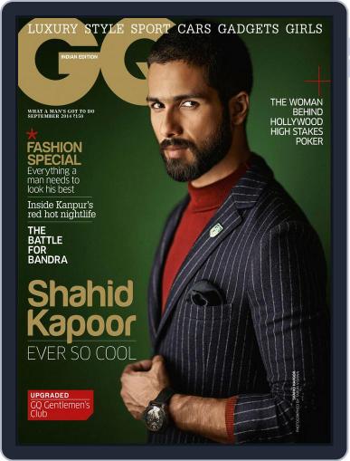 GQ India September 4th, 2014 Digital Back Issue Cover