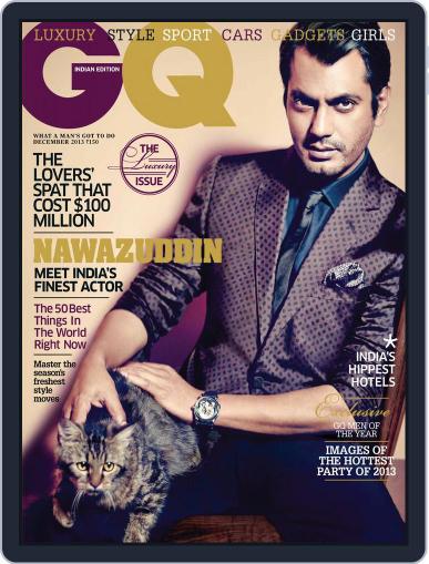 GQ India December 9th, 2013 Digital Back Issue Cover
