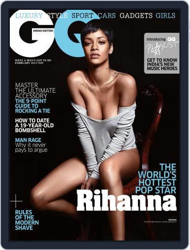 GQ India February 3rd, 2013 Digital Back Issue Cover