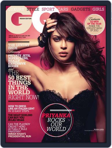 GQ India December 10th, 2012 Digital Back Issue Cover