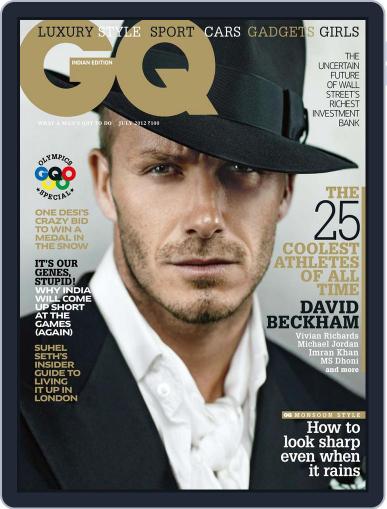 GQ India July 1st, 2012 Digital Back Issue Cover