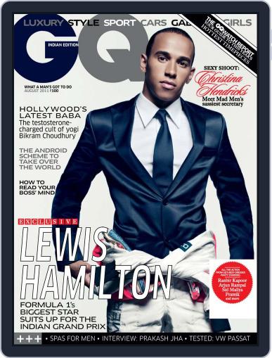 GQ India August 1st, 2011 Digital Back Issue Cover